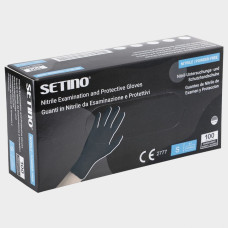 Еднократни ръкавици от нитрил SETINO NITRILE BLACK STRONG, 04300158